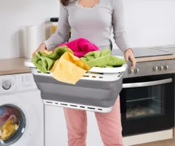 Gray Collapsible Laundry Basket -Cuisinart Store 810609386 B0 5