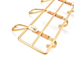 Gold 4-Hook Metal Wall Hanger 5 Gold 4-Hook Metal Wall Hanger -Cuisinart Store 810609481 A8 1