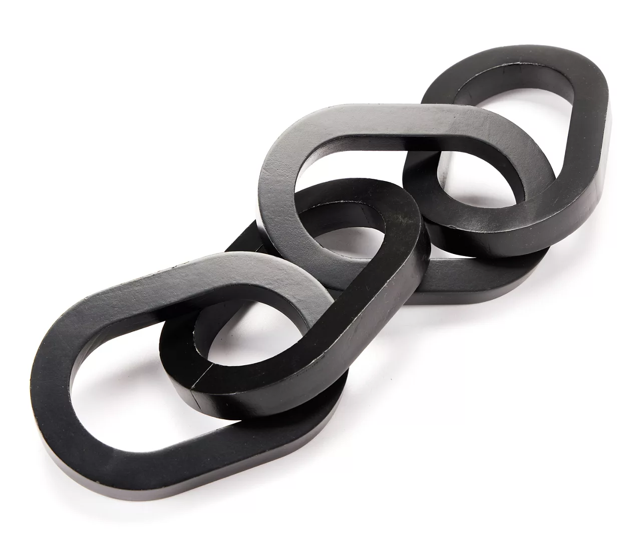 Black Wood Link Chain Tabletop Decor 1 Black Wood Link Chain Tabletop Decor