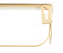 Gold & White Metal Wall Shelf 5 Gold & White Metal Wall Shelf -Cuisinart Store 810609584 A8 2