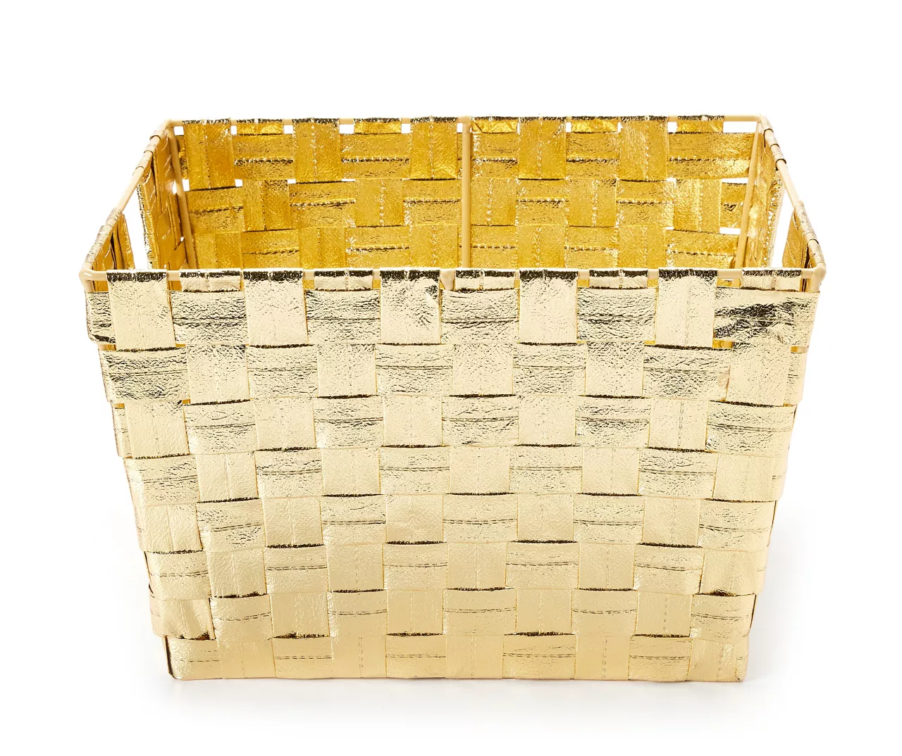 Metallic Woven Storage Bin 4 Metallic Woven Storage Bin - Image 4