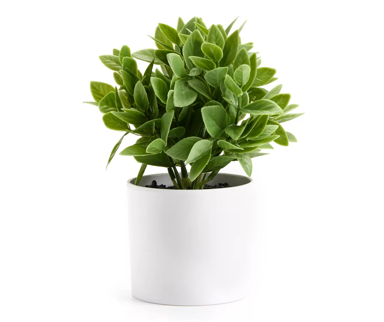 Artificial Greenery In White Ceramic Pot 1 Artificial Greenery In White Ceramic Pot