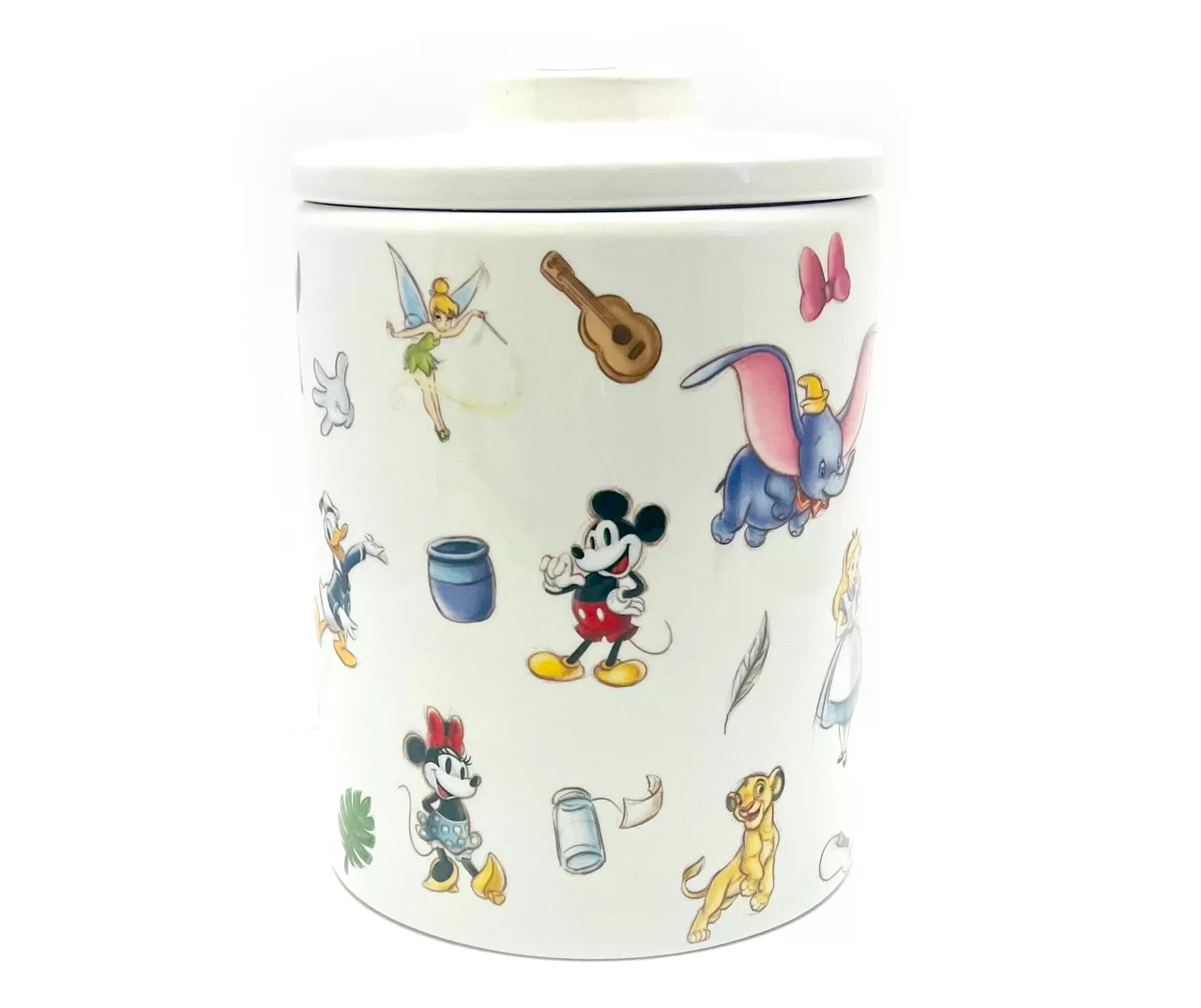 Disney 100 Heritage Small Multi-Character Ceramic Canister, 44 Oz. 1 Disney 100 Heritage Small Multi-Character Ceramic Canister, 44 Oz.