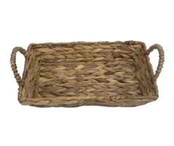 Brown Water Hyacinth Woven Decorative Tray, (12") 7 Brown Water Hyacinth Woven Decorative Tray, (12") -Cuisinart Store 810612689 A4 4