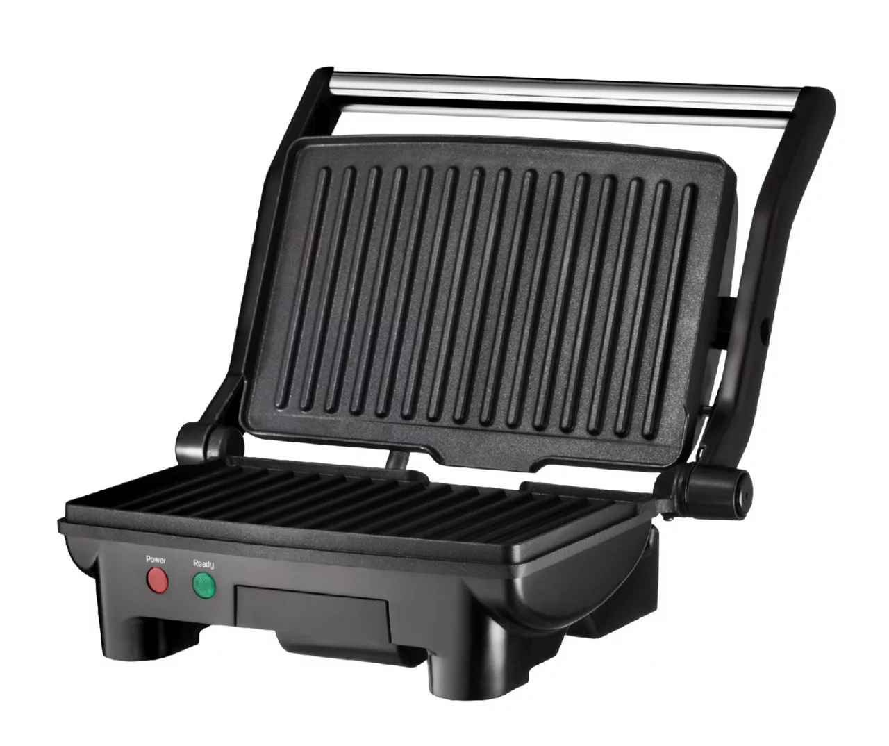 New House Kitchen Stainless Steel 2-Slice Panini Press 1 New House Kitchen Stainless Steel 2-Slice Panini Press