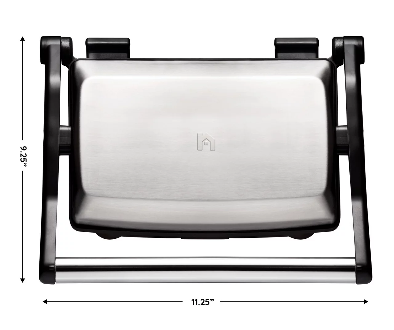 New House Kitchen Stainless Steel 2-Slice Panini Press 2 New House Kitchen Stainless Steel 2-Slice Panini Press - Image 2