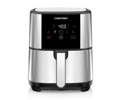5-Quart Chefman TurboFry Touch Stainless Steel Air Fryer
