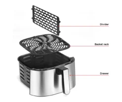 8-Quart Chefman TurboFry Touch Stainless Steel Air Fryer 7 8-Quart Chefman TurboFry Touch Stainless Steel Air Fryer -Cuisinart Store 810613074 A0 3