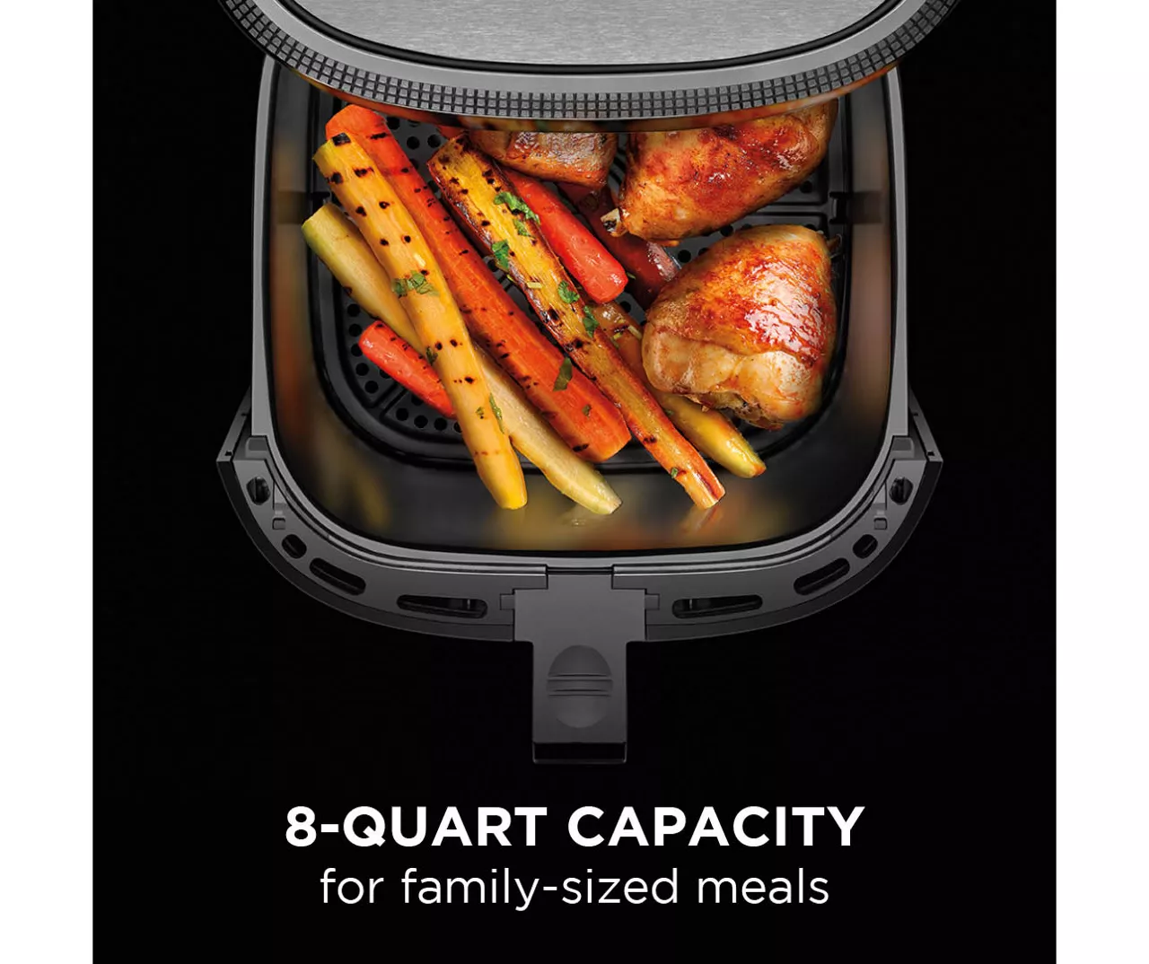 8-Quart Chefman TurboFry Touch Stainless Steel Air Fryer 4 8-Quart Chefman TurboFry Touch Stainless Steel Air Fryer - Image 4