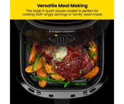 Chefman Black TurboFry 5-Quart Air Fryer -Cuisinart Store 810613075 A0 3