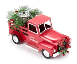 Santa's Workshop "Merry Christmas" Red Truck & Greenery Votive Candle Holder -Cuisinart Store 810613332 A0 2