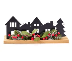 Santa's Workshop Black Metal House 4-Tier LED Votive Candle Holder -Cuisinart Store 810613452 A0 3