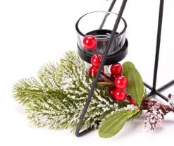 Santa's Workshop Black Metal Tree 3-Tier LED Candle Holder -Cuisinart Store 810613453 A8 1