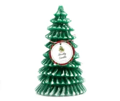 Santa's Workshop Tree Novelty Candle, (8.1")