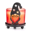 Cinnamon Cheer Glass Candle & Gnome Metal Holder Gift Set, 10 Oz.