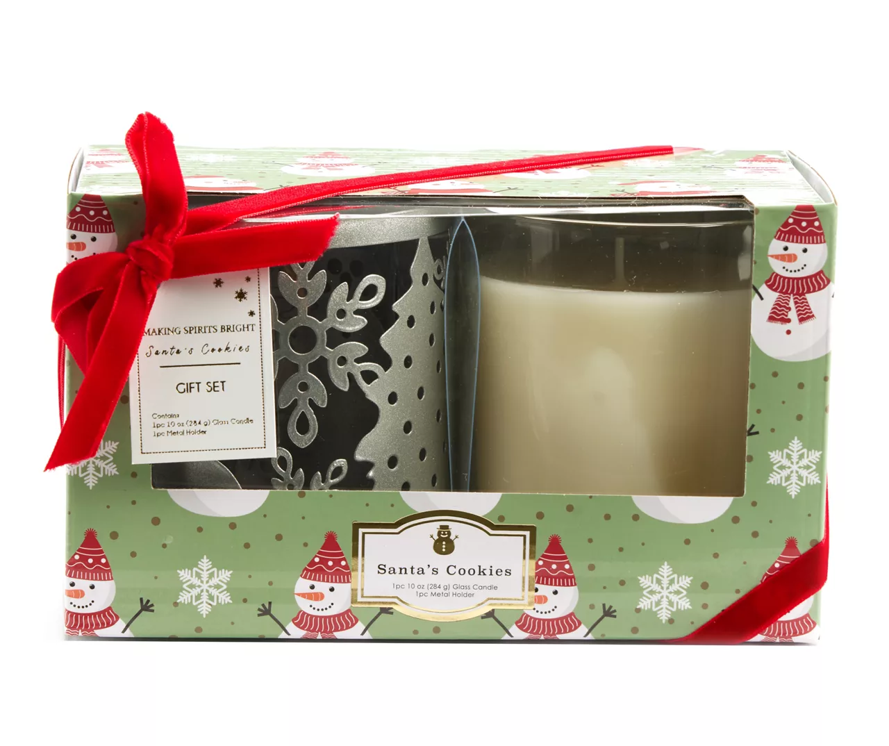 Santa's Cookies Candle & Metal Sleeve Gift Set 1 Santa's Cookies Candle & Metal Sleeve Gift Set