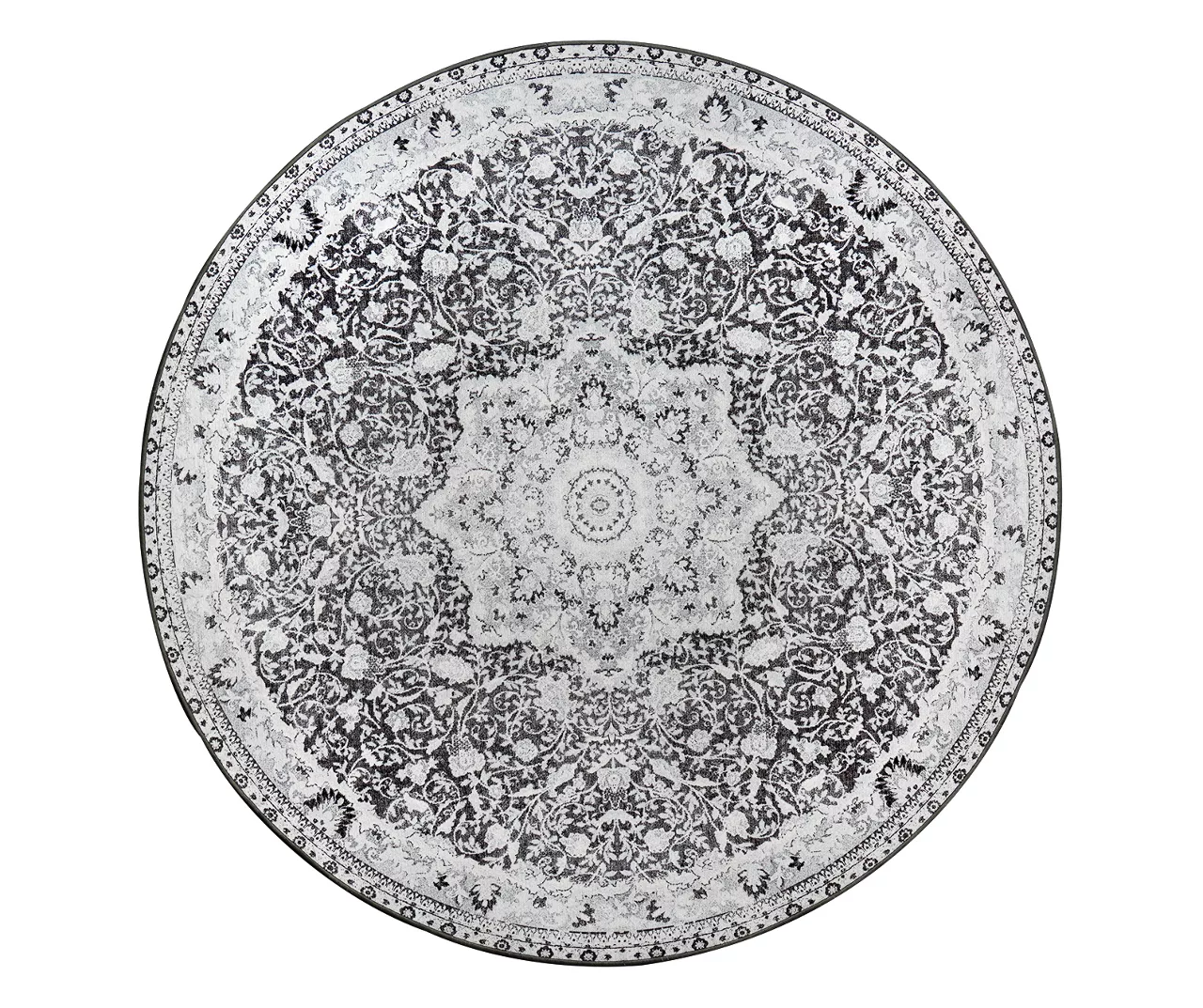 My Magic Carpet Parviz Gray Washable Area Rug 5 My Magic Carpet Parviz Gray Washable Area Rug - Image 5