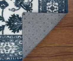 My Magic Carpet Ramage Blue Ornamental Washable Runner Rug, (2.5' X 7') -Cuisinart Store 810615362 A5 3