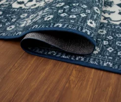 My Magic Carpet Ramage Blue Ornamental Washable Runner Rug, (2.5' X 7') -Cuisinart Store 810615362 A8 4