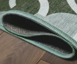 My Magic Carpet Dula Dark Sage Green Circle Washable Runner Rug, (2.5' X 7') -Cuisinart Store 810615391 A8 3