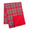 Santa's Workshop Red Plaid Reversible Table Runner