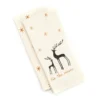 Festive Gathering "The Season" Ivory & Black Deer 2-Piece Kitchen Towel Set