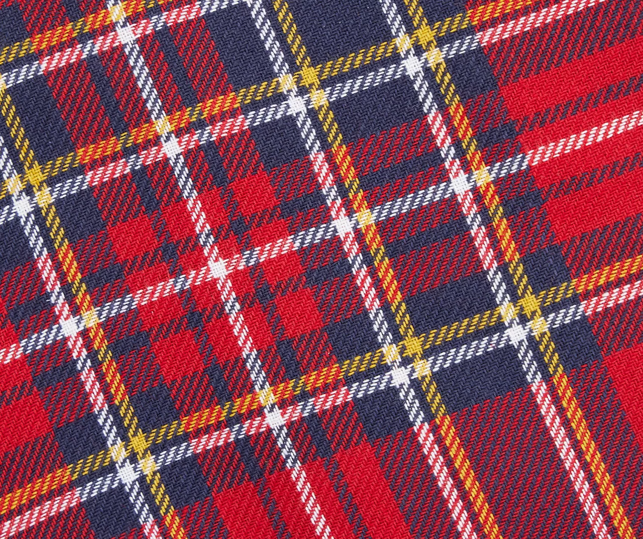 Santa's Workshop Red Plaid Fabric Tablecloth 3 Santa's Workshop Red Plaid Fabric Tablecloth - Image 3