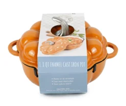 Pumpkin Enameled Cast Iron Dutch Oven, 1.8 Qt. -Cuisinart Store 810616125 A0 5