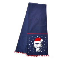 Santa's Workshop "Ho Ho" Blue Tufted Santa Hat Table Runner 6 Santa's Workshop "Ho Ho" Blue Tufted Santa Hat Table Runner -Cuisinart Store 810616969 A8 2