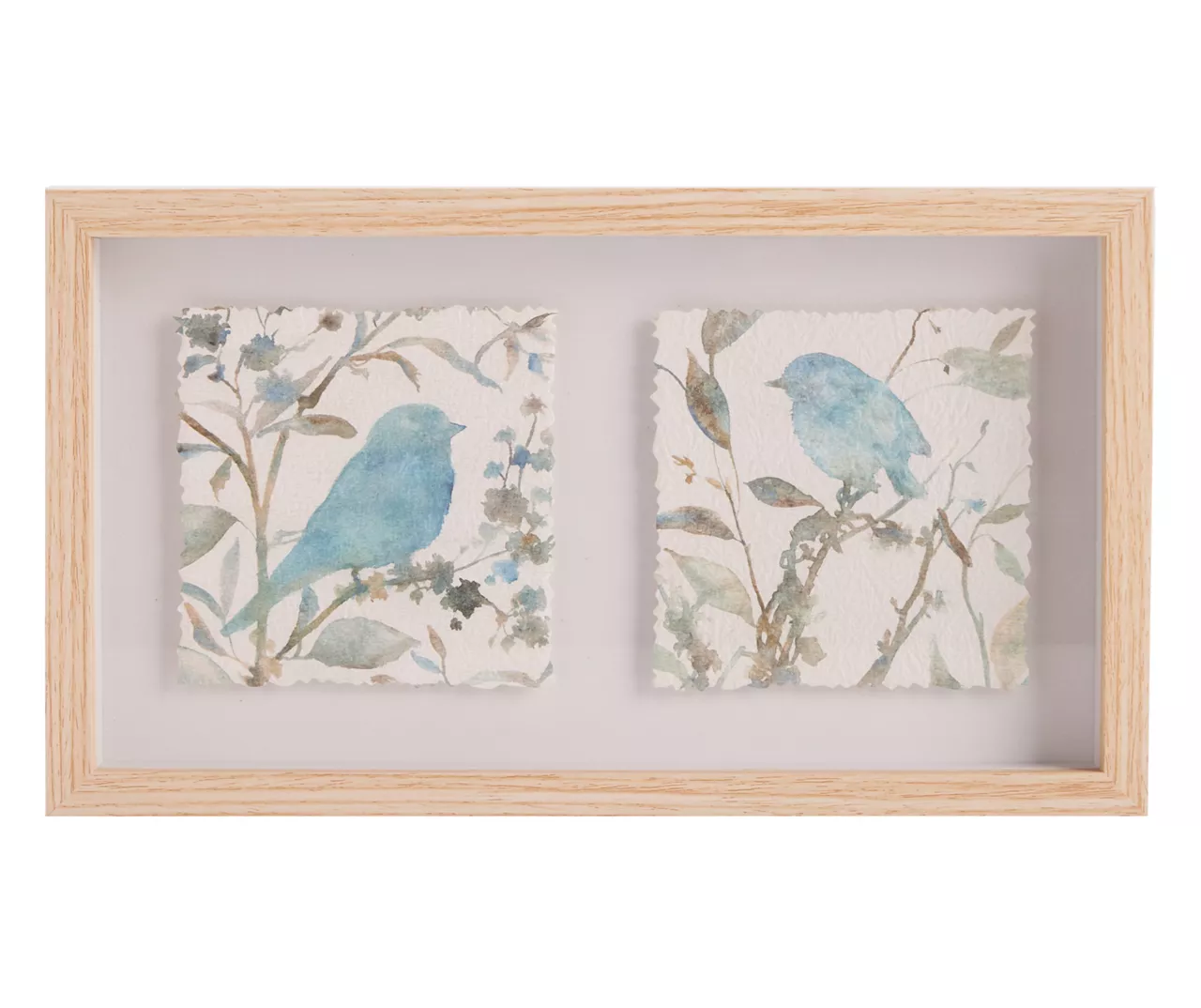 Deckled Bird Print Framed Wall Decor 1 Deckled Bird Print Framed Wall Decor