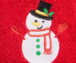 Savvy Red Snowman 4-Piece Towel Set -Cuisinart Store 810619382 A8 2