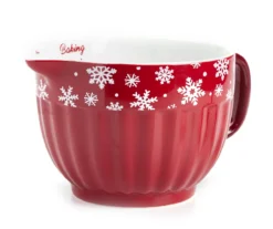 Red & White Holiday Ceramic Batter Bowl -Cuisinart Store 810619490 A0 1
