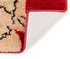 Santa's Workshop Red & Tan Holiday Dog Bath Rug -Cuisinart Store 810619819 A8 2