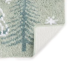 Frosted Forest Sage Green Trees Bath Rug -Cuisinart Store 810619838 A8 2