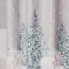 Frosted Forest Gray Polar Bear 13-Piece Shower Curtain Set