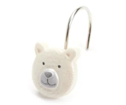 Frosted Forest Gray Polar Bear 13-Piece Shower Curtain Set -Cuisinart Store 810620022 A8 2