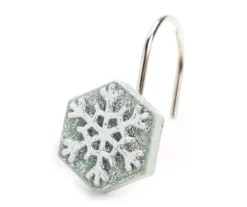 Frosted Forest Green Trees 13-Piece Shower Curtain Set -Cuisinart Store 810620023 A8 2