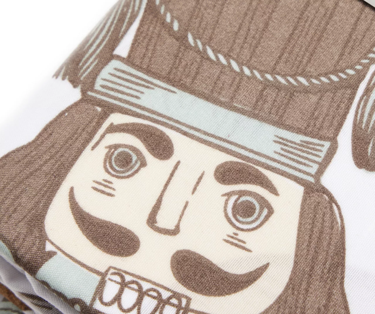 Frosted Forest Gray & Brown Nutcracker 13-Piece Shower Curtain Set 2 Frosted Forest Gray & Brown Nutcracker 13-Piece Shower Curtain Set - Image 2