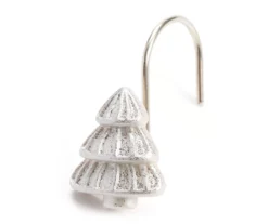 Frosted Forest Ivory & Gray Plaid 13-Piece Shower Curtain Set -Cuisinart Store 810620025 A8 2