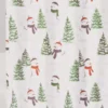 Santa's Workshop White Snowman 13-Piece Shower Curtain Set