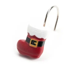 Santa's Workshop Navy & Red Plaid 13-Piece Shower Curtain Set 5 Santa's Workshop Navy & Red Plaid 13-Piece Shower Curtain Set -Cuisinart Store 810620031 A8 2