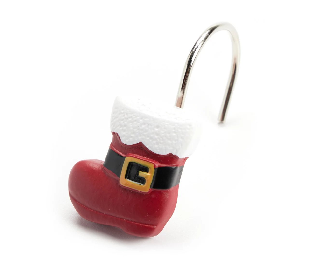 Santa's Workshop Navy & Red Plaid 13-Piece Shower Curtain Set 3 Santa's Workshop Navy & Red Plaid 13-Piece Shower Curtain Set - Image 3