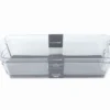 Small Fridge Storage Bin With Gray Liner, 2-Pack