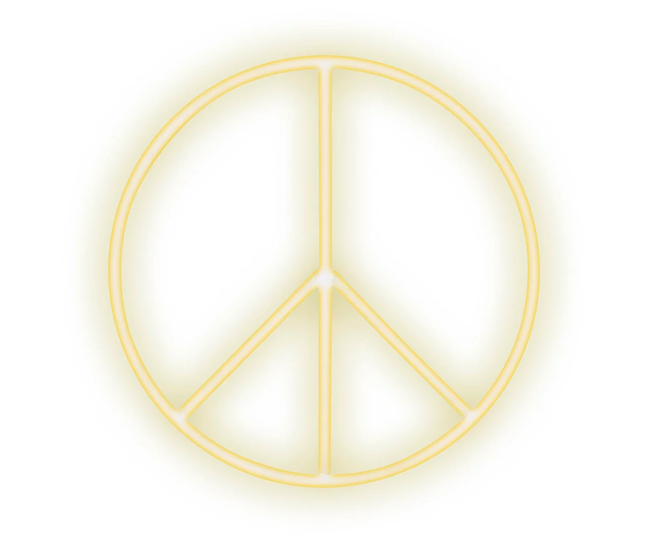 Glow-Up Peace Sign LED Wall Light 1 Glow-Up Peace Sign LED Wall Light
