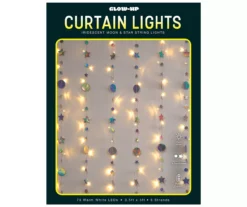 Glow-Up Iridescent Moon & Star Curtain Light Set, (3.5' X 5') -Cuisinart Store 810621586 P0