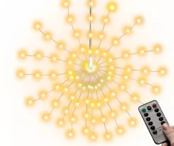 Glow-Up Warm White LED Firework Light With Remote