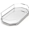 Chrome Geometric Mirrored Vanity Tray