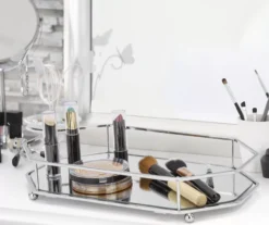 Chrome Geometric Mirrored Vanity Tray -Cuisinart Store 810625046 B0 2
