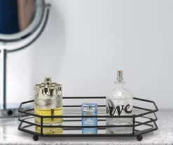 Matte Black 2-Bar Geometric Mirrored Vanity Tray 6 Matte Black 2-Bar Geometric Mirrored Vanity Tray -Cuisinart Store 810625047 B0 3