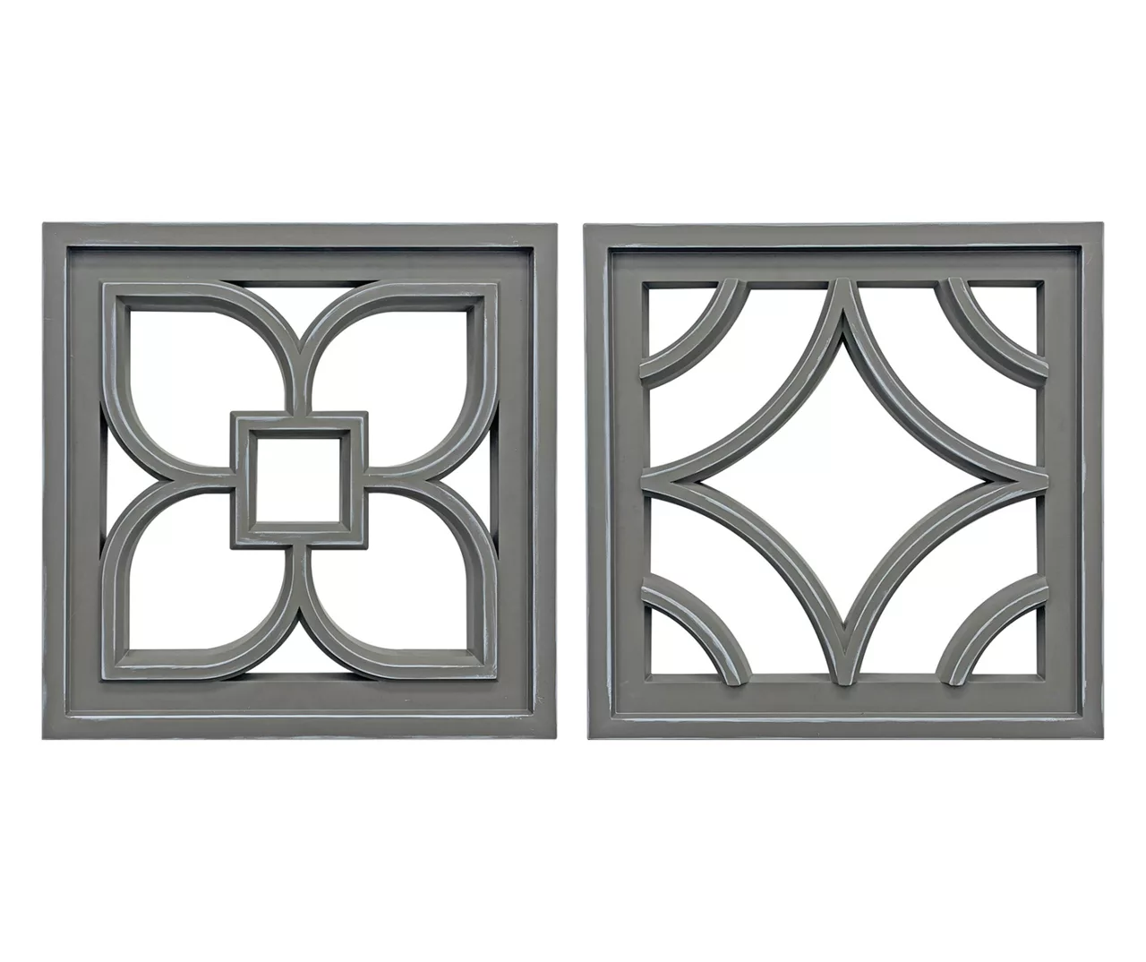 Gray Cut-Out Medallion 2-Piece Wall Decor Set 1 Gray Cut-Out Medallion 2-Piece Wall Decor Set